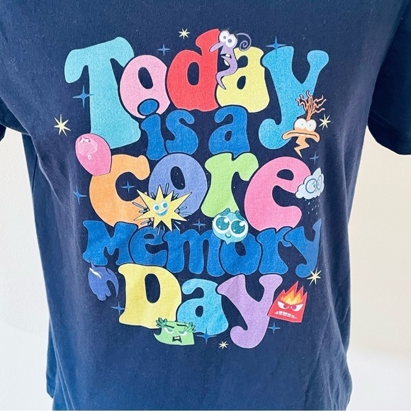 Disney Pixar Inside Out 2 "Today Is A Core Memory Day" T-Shirt - Size M - COTTON - Picture 4 of 8